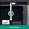 hansgrohe S510-U635 1.5 Bowl Undermount Kitchen Sink - Graphite Black - 43433170  Feature Large Imag