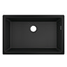 hansgrohe S510-U660 1.0 Bowl Undermount Kitchen Sink - Graphite Black - 43432170 Large Image