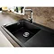 hansgrohe S5110-F450 1.0 Bowl Built-in Kitchen Sink with Drainer - Graphite Black - 43330170  Profil