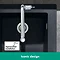 hansgrohe S5110-F450 1.0 Bowl Built-in Kitchen Sink with Drainer - Graphite Black - 43330170  Standa