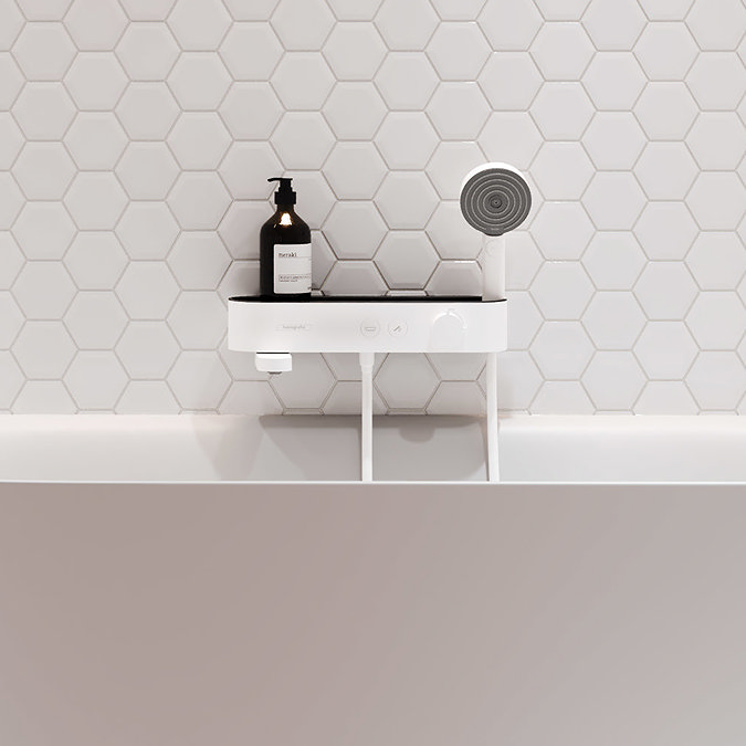 hansgrohe ShowerTablet Select Bath Thermostat 400 for Exposed Installation - Matt White