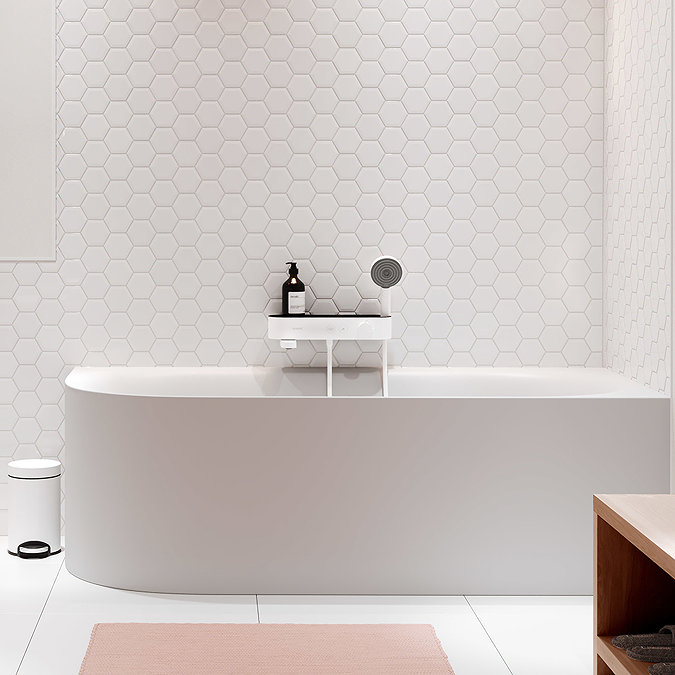 hansgrohe ShowerTablet Select Bath Thermostat 400 for Exposed Installation - Matt White