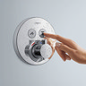 hansgrohe ShowerSelect S Thermostatic Mixer for Concealed Installation for 2 Outlets - Chrome - 1574