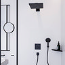 hansgrohe ShowerSelect Thermostatic Mixer for Concealed Installation for 2 Outlets - Matt Black - 15