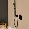 hansgrohe ShowerSelect Thermostatic Mixer for Concealed Installation for 2 Outlets - Matt Black - 15763670  Feature Large Image