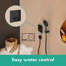 hansgrohe ShowerSelect Thermostatic Mixer for Concealed Installation for 2 Outlets - Matt Black - 15763670  Standard Large Image