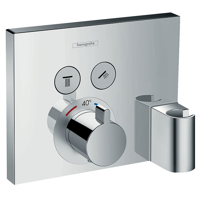 hansgrohe ShowerSelect Thermostatic Mixer for Concealed Installation for 2 Outlets with Hose Connect