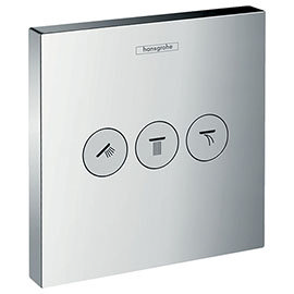 hansgrohe ShowerSelect Valve for Concealed Installation for 3 Outlets - 15764000 Medium Image