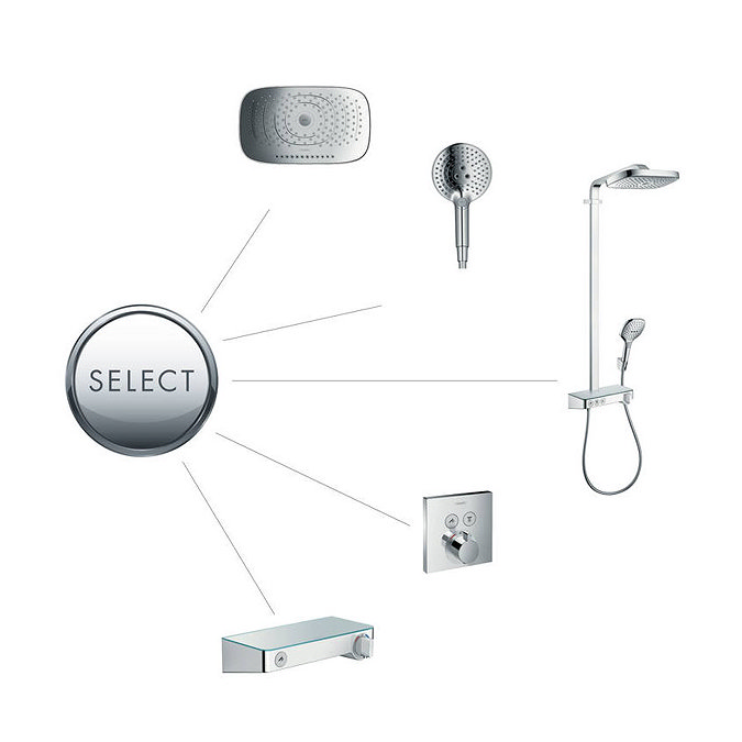 hansgrohe ShowerTablet Select Exposed Thermostatic Shower Mixer 300 - 13171000 Profile Large Image