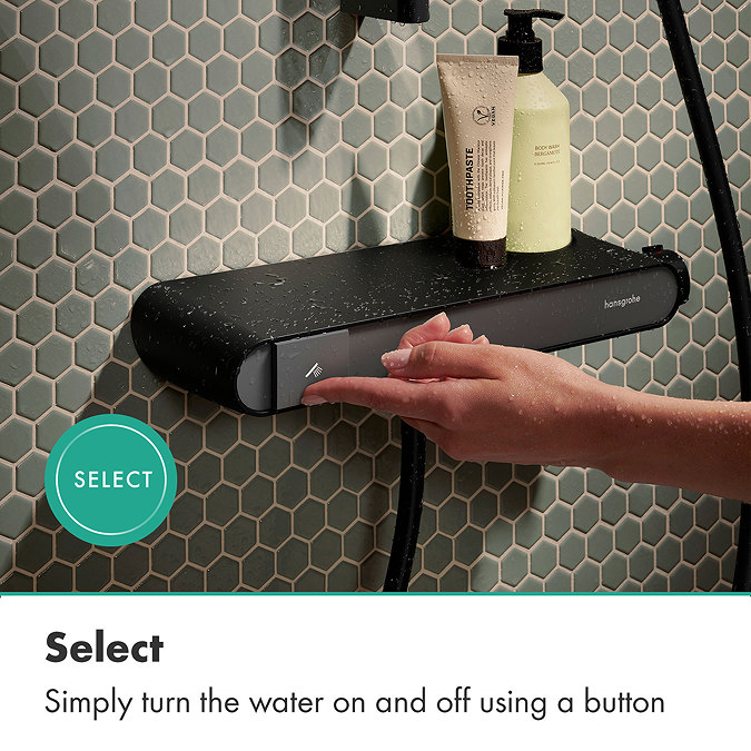 hansgrohe ShowerTablet Select Thermostatic Shower Mixer - Matt Black