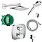 hansgrohe Square Complete Shower Set with Wall Mounted Shower Handset - 88100993 Large Image