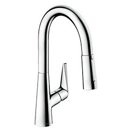 hansgrohe Talis M51 Single Lever Kitchen Mixer 160 with Pull Out Spray - Chrome - 72815000 Medium Im