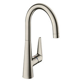 hansgrohe Talis M51 Single Lever Kitchen Mixer 260 - Stainless Steel - 72810800 Medium Image