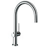 hansgrohe Talis M54 220 C-Spout Single Lever Kitchen Mixer - Chrome - 72804000 Large Image