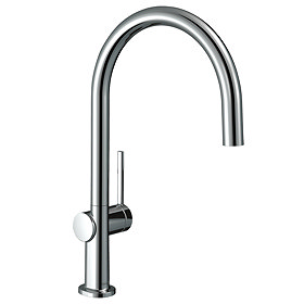 hansgrohe Talis M54 220 C-Spout Single Lever Kitchen Mixer - Chrome - 72804000 Large Image