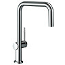 hansgrohe Talis M54 220 U-Spout Single Lever Kitchen Mixer - Chrome - 72806000 Large Image