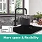 hansgrohe Talis M54 220 U-Spout Single Lever Kitchen Mixer - Matt Black - 72806670  Feature Large Image