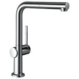 hansgrohe Talis M54 270 Single Lever Kitchen Mixer with Pull Out Spray and sBox - Chrome - 72809000