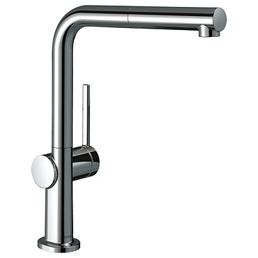 hansgrohe Talis M54 270 Single Lever Kitchen Mixer with Pull Out Spray and sBox - Chrome - 72809000  Profile Large Image