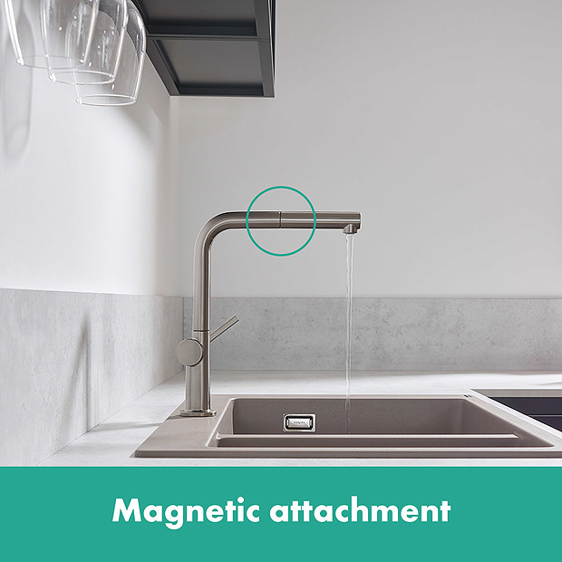hansgrohe Talis M54 270 Single Lever Kitchen Mixer with Pull Out Spray ...