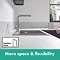 hansgrohe Talis M54 270 Single Lever Kitchen Mixer with Pull Out Spray - Chrome - 72808000  In Bathroom Large Image