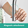 hansgrohe Talis M54 Single Lever Kitchen Mixer 210 with Pull Out Spray and sBox - Chrome - 72801000  Newest Large Image