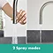 hansgrohe Talis M54 Single Lever Kitchen Mixer 210 with Pull Out Spray and sBox - Stainless Steel - 72801800  Standard Large Image