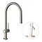 hansgrohe Talis M54 Single Lever Kitchen Mixer 210 with Pull Out Spray and sBox - Stainless Steel - 