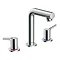 hansgrohe Talis S 3-Hole Basin Mixer with Pop-up Waste - 72130000 Large Image