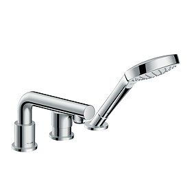 hansgrohe Talis S 3-Hole Deck Mounted Single Lever Bath Mixer - 72416000 Large Image