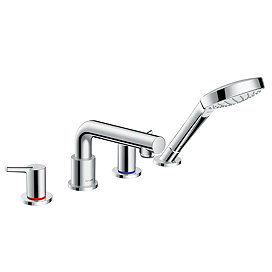 hansgrohe Talis S 4-hole Deck Mounted Bath Mixer - 72419000 Large Image