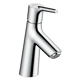 hansgrohe Talis S Single Lever Basin Mixer 80 with Push-open Waste - 72011000 Large Image