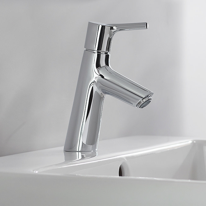 hansgrohe Talis S Single Lever Basin Mixer 80 with Push-open Waste - 72011000