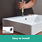 hansgrohe Talis S Single Lever Basin Mixer 80 with Push-open Waste - 72011000