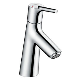 hansgrohe Talis S Single Lever Basin Mixer 80 with Push-open Waste - 72011000 Medium Image