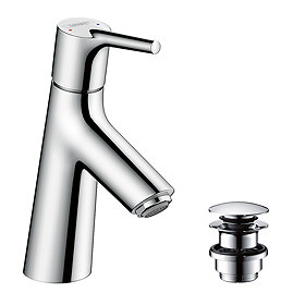 hansgrohe Talis S Single Lever Basin Mixer 80 with Push-open Waste - 72011000