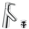 hansgrohe Talis S Single Lever Basin Mixer 80 with Push-open Waste - 72011000