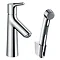 hansgrohe Talis S Single Lever Basin Mixer with Bidet Spray and 160cm Shower Hose - 72290000 Large I