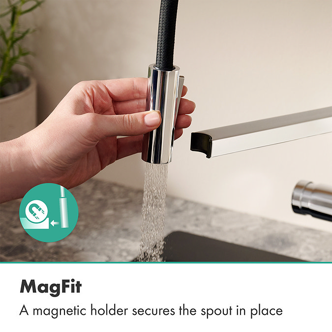 hansgrohe Talis Select M54 PowderSpray 3jet Single Lever Kitchen Mixer - Chrome