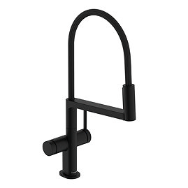 hansgrohe Talis Select M54 PowderSpray 3jet Single Lever Kitchen Mixer - Matt Black