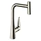 hansgrohe Talis Select M51 Single Lever Kitchen Mixer 300 with Pull Out Spray - Stainless Steel - 72