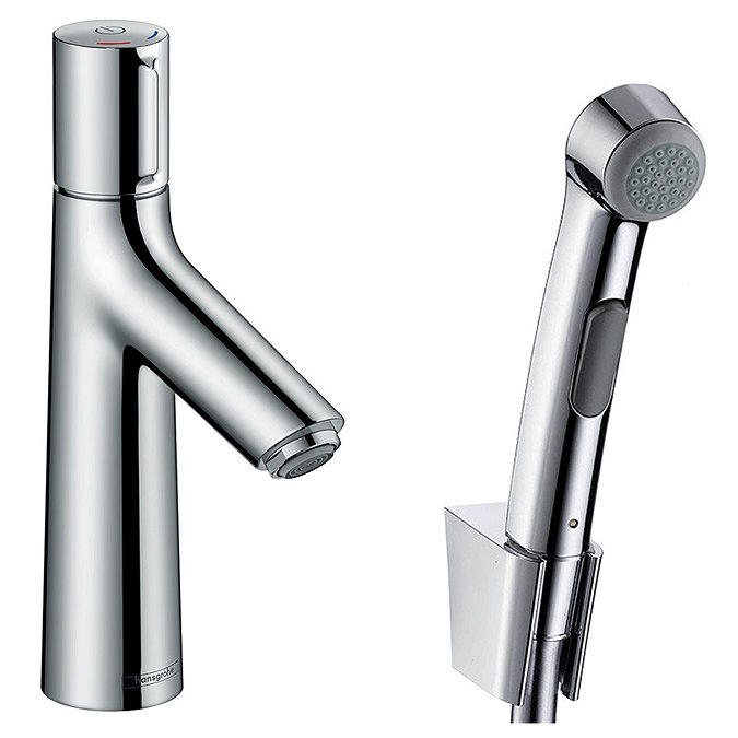 hansgrohe Talis Select S Basin Mixer with Bidet Spray and 160cm Shower Hose - 72291000 Large Image