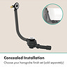 hansgrohe Tubset Universal Basic Set for Bath Filler, Waste & Overflow