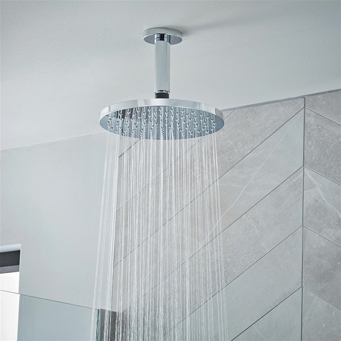 hansgrohe Vernis Blend 100mm Ceiling Shower Arm - Chrome - 27804000  Profile Large Image
