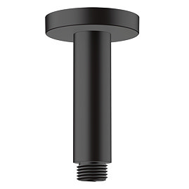 hansgrohe Vernis Blend 100mm Ceiling Shower Arm - Matt Black - 27804670 Large Image