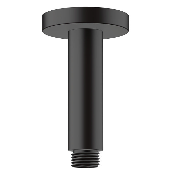 hansgrohe Vernis Blend 100mm Ceiling Shower Arm - Matt Black - 27804670 Large Image