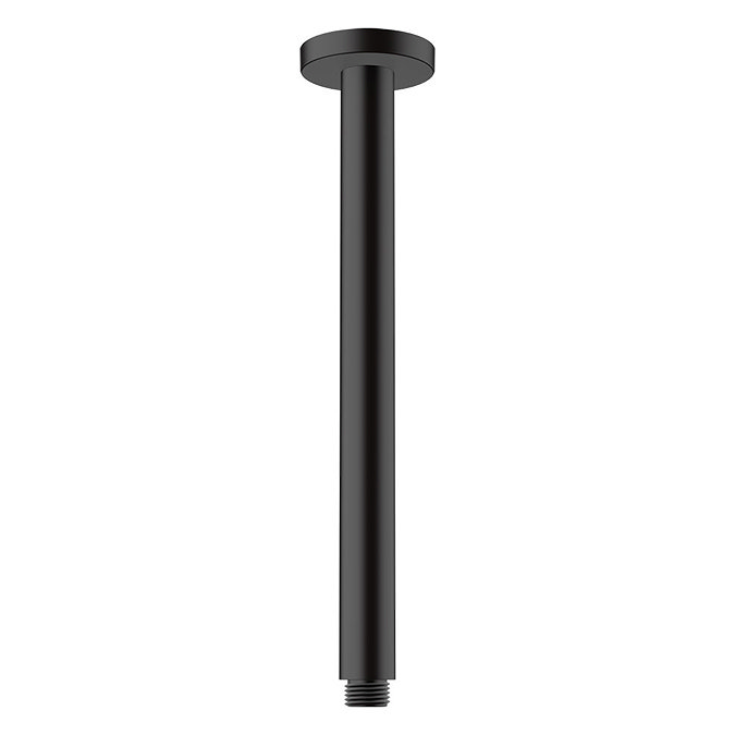 hansgrohe Vernis Blend 300mm Ceiling Shower Arm - Matt Black - 27805670 Large Image