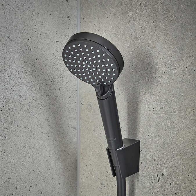 hansgrohe Vernis Blend Bath Shower Mixer with Kit - Matt Black - 71461670  Standard Large Image