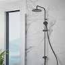 hansgrohe Vernis Blend EcoSmart Shower Kit with Diverter - Matt Black - 26099670  Profile Large Image