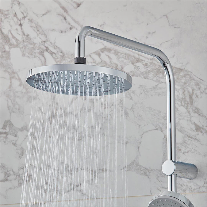 hansgrohe Vernis Blend EcoSmart Showerpipe 200 Thermostatic Bath Shower Mixer - Chrome